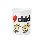 I Love Chicks (birds) Pitcher