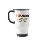 I Love Chicks (birds) Travel / Commuter Mug