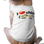 I Love Chicks (birds) Dog Ringer T-Shirt