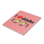 I Love Chicks (birds) Tile