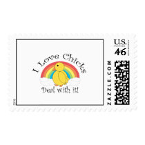 I love chicks deal with it stamp