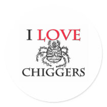 I Love Chiggers stickers