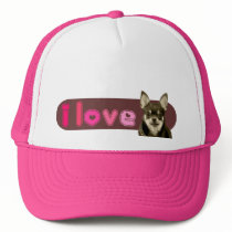 i Love Chihuahua Cap / Hat by LittleMilkyShop i Love Chihuahua Cap / Hat