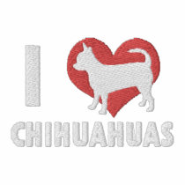 I Love Chihuahuas Embroidered Shirt (Polo) embroidered shirts by MenagerieMayhem I Love Chihuahuas Embroidered Shirt (Polo) embroidered shirts