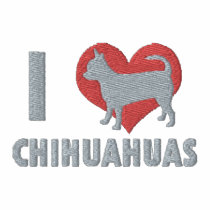 I Love Chihuahuas Embroidered Shirt (T-Shirt) embroidered shirts by MenagerieMayhem I Love Chihuahuas Embroidered Shirt (T-Shirt) embroidered shirts