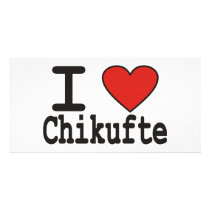 I Love Chikufte Personalized Photo Card