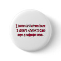 I Love Children buttons