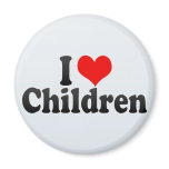 I Love Children Magnet