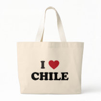 I Love Chile Canvas Bags