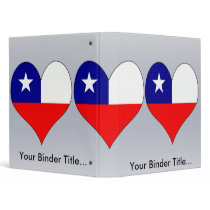 I Love Chile Vinyl Binders