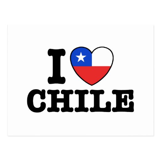 I Love Chile Postcard Zazzle