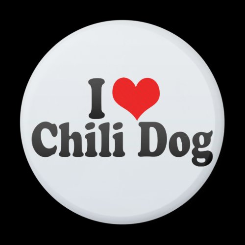 I Love Chili Dog Fridge Magnets