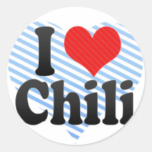 I Love Chili Stickers