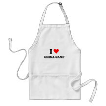I Love China Camp Apron