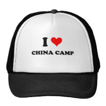 I Love China Camp Trucker Hat