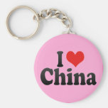 I Love China Key Chain
