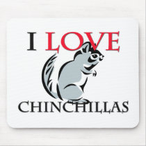 I Love Chinchillas mousepads