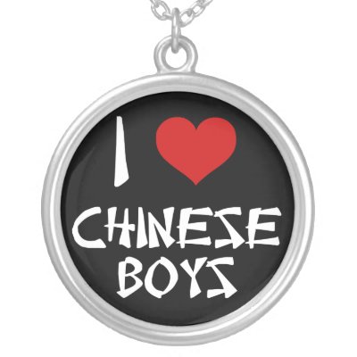 I Love Chinese Boys necklaces