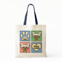 I Love Chinese Cresteds bags by dogcartoons I Love Chinese Cresteds bags