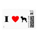 I Love Chinese Cresteds Stamps