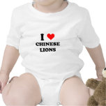 I Love Chinese Lions Bodysuit