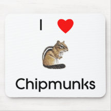 I love chipmunks Mousepad