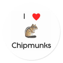 I love chipmunks Sticker