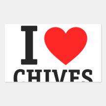 I Love Chives Sticker