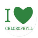 I Love Chlorophyll stickers by artogram I Love Chlorophyll stickers