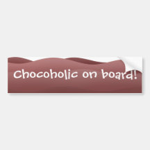 I love chocolate - bumper sticker