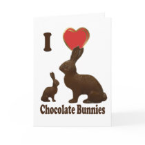I Love Chocolate Bunnies cards