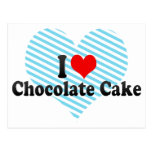 I Love Chocolate Cake Post Card