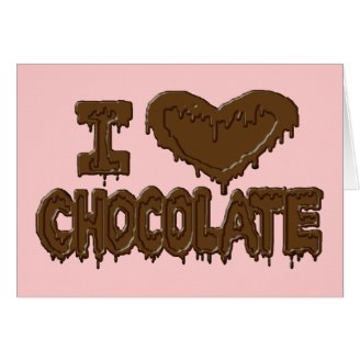 I love chocolate Christmas Cards