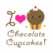 I Love Chocolate Cupcakes photo sculptures