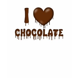 I Love Chocolate Drip and Melt Heart shirt