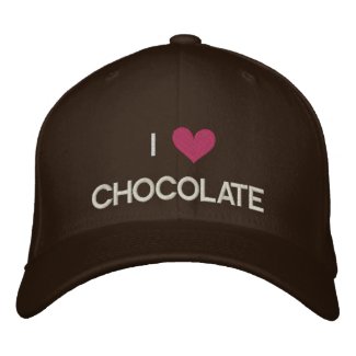 I LOVE CHOCOLATE embroideredhat