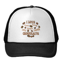I Love Chocolate Mesh Hat