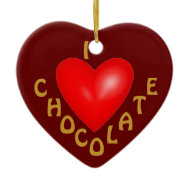 I Love Chocolate Ornament ornament
