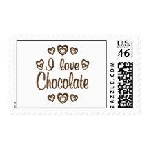 I LOVE CHOCOLATE STAMP