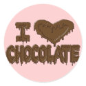 I love chocolate stickers