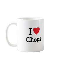 I love Chops heart T-Shirt mugs by funnycustomtshirts I love Chops heart T-Shirt mugs