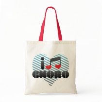 I Love Choro Tote Bags