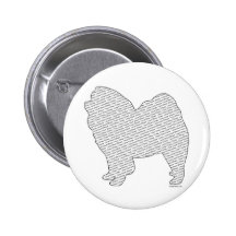 I Love Chow Chows Pinback Buttons