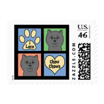 I Love Chow Chows postage