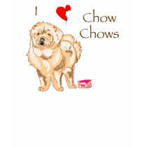 I Love Chow Chows t-shirts by Nevaljalac I Love Chow Chows t-shirts