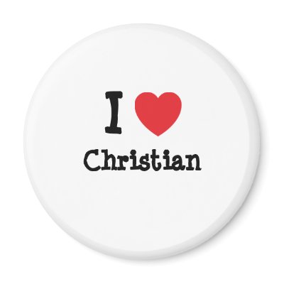 I love Christian heart custom personalized Refrigerator Magnet by funnycustomtshirts