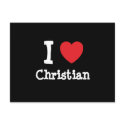 I love Christian heart custom personalized postcards by funnycustomtshirts I love Christian heart custom personalized postcards