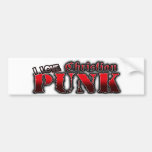 I Love Christian Punk rock punkrock CHRISTIAN PUNK Bumper Stickers