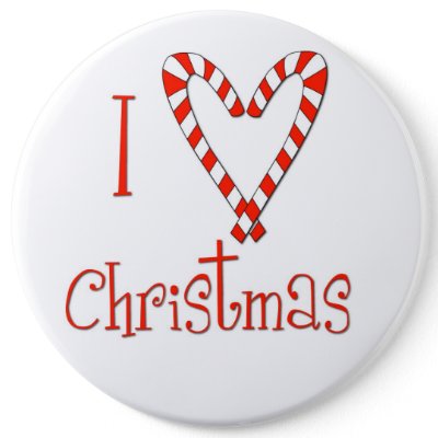 I love Christmas buttons