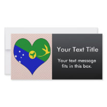 I Love Christmas Island Picture Card